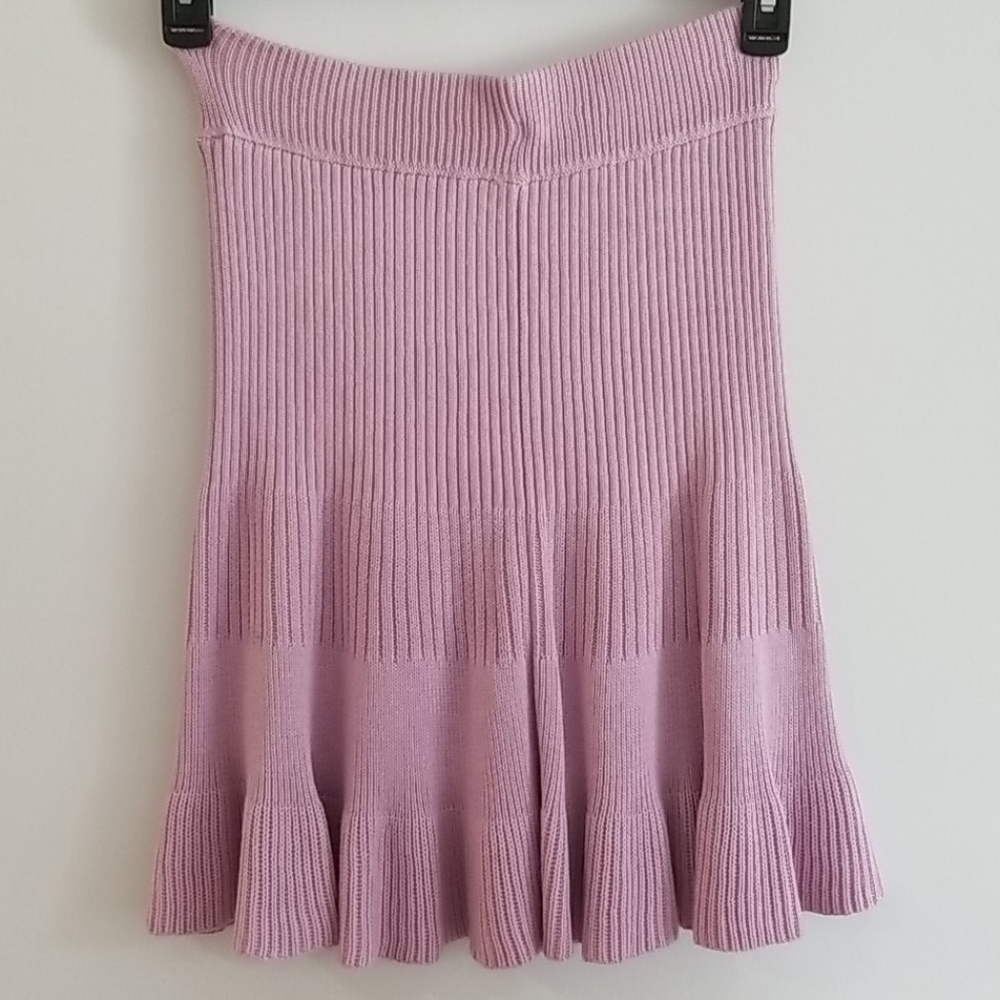 NWT FREE PEOPLE SOLID GOLD MINI SKIRT - Picture 4 of 5